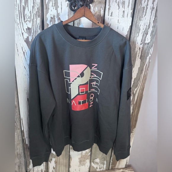 P.E NATION heritage sweatshirt in dark shadow NET Size  Small - Picture 11 of 14